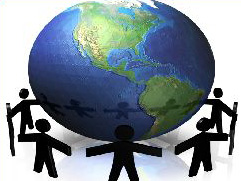 EArth with people - www.ourwholeworld.com